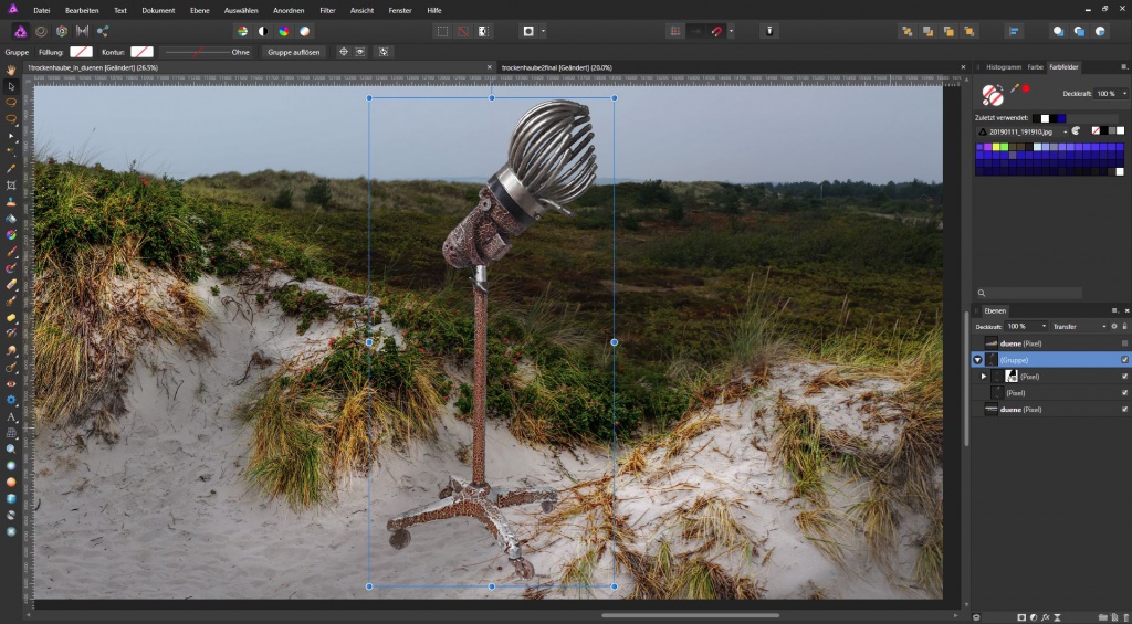 Fotomontage mit Affinity Photo