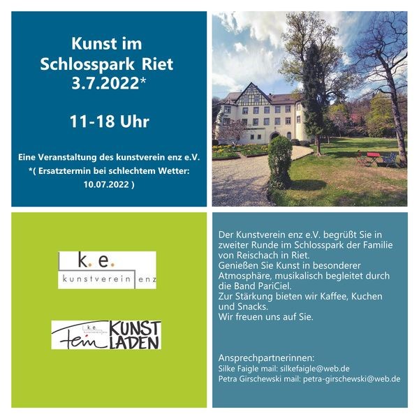 Ausstellung im Schlosspark Riet