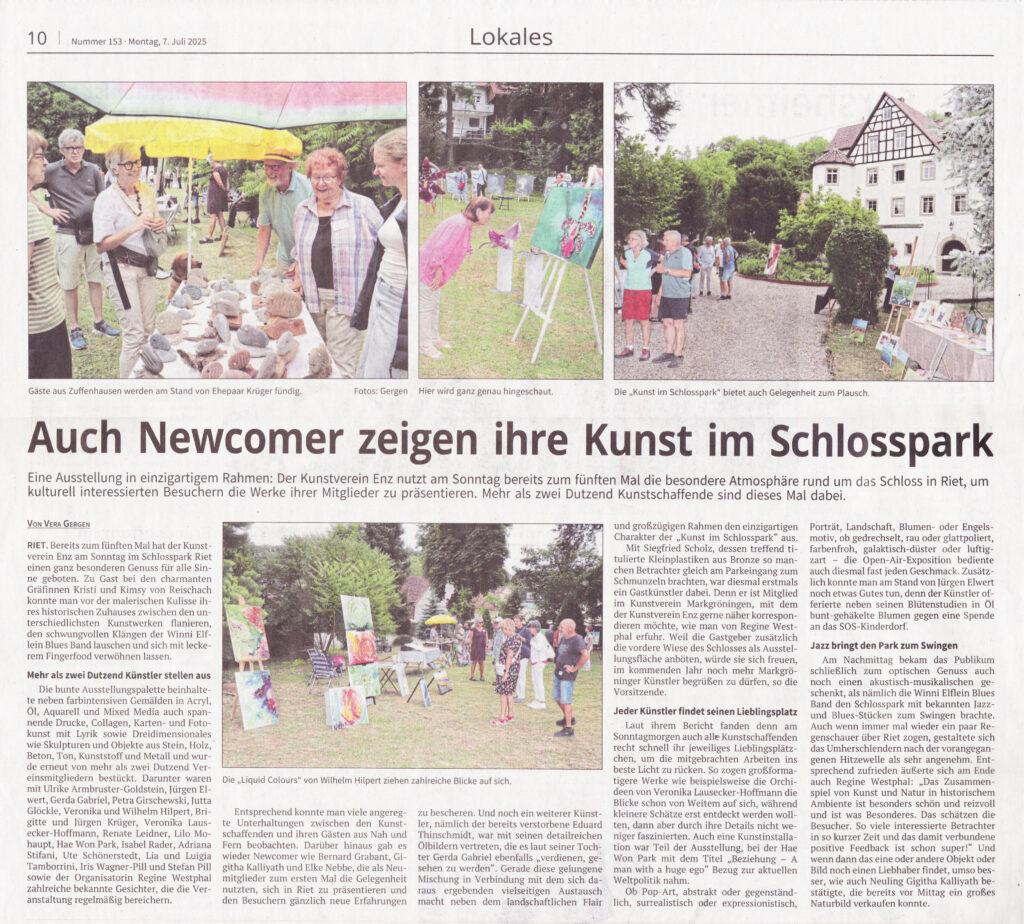 Kunst im Schlosspark Riet 2025